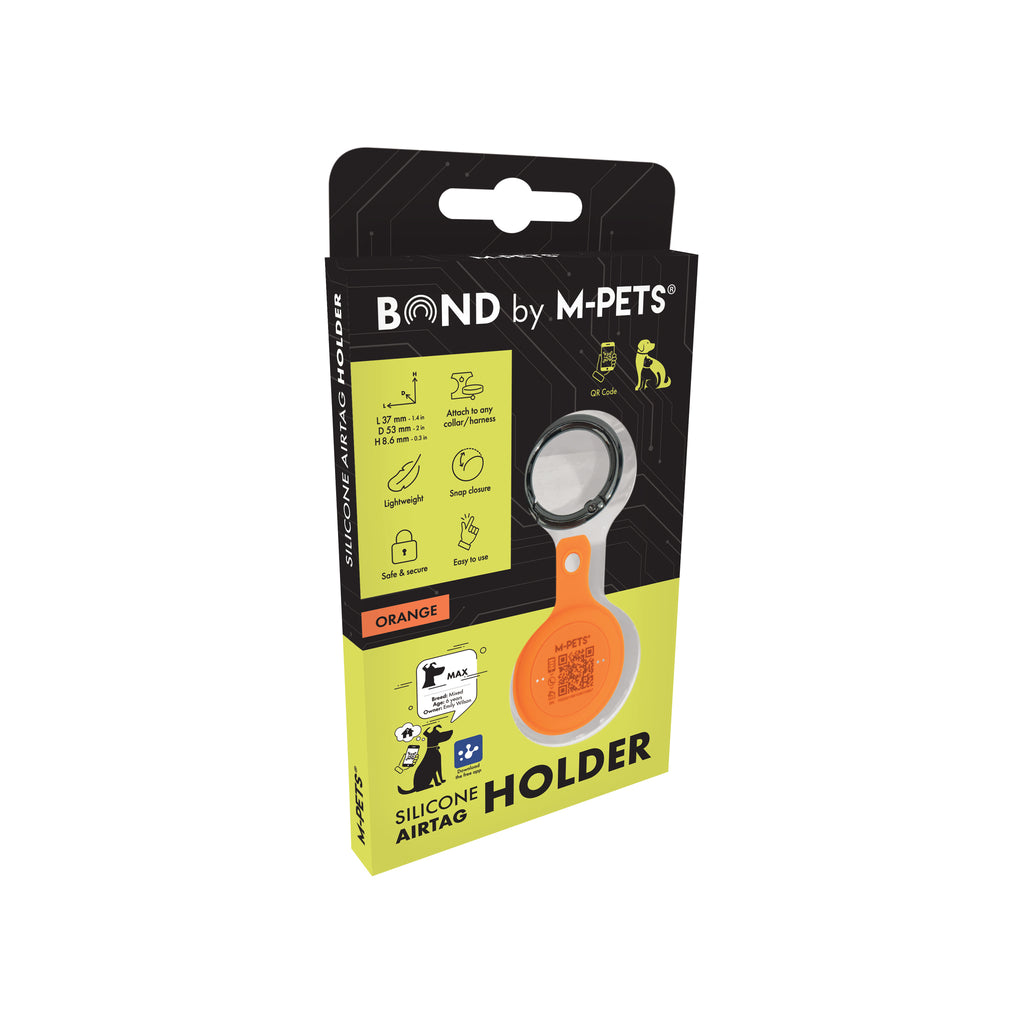 BOND Silicone AirTag Holder Orange