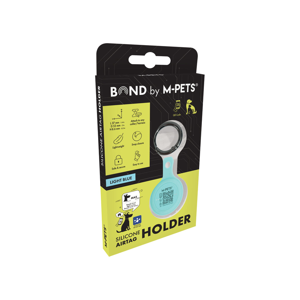 BOND Silicone AirTag Holder Light Blue