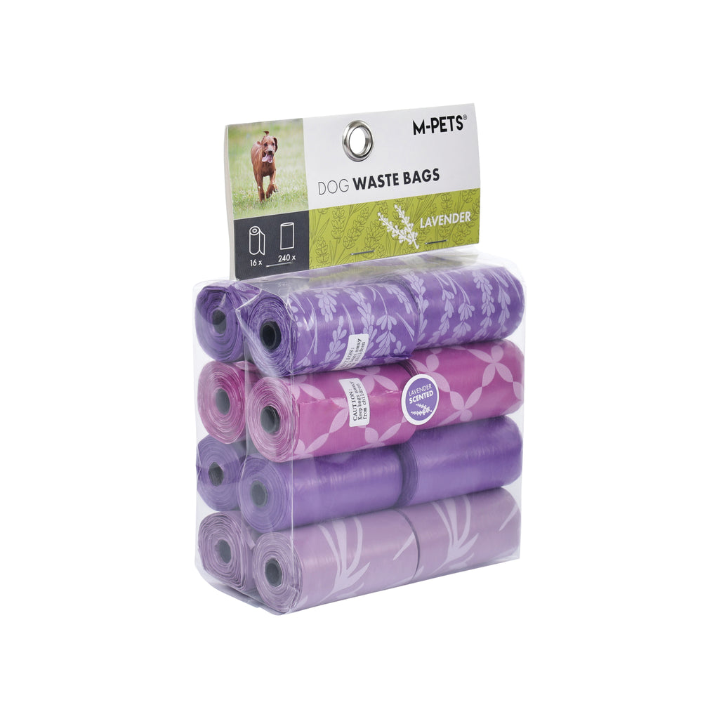 Dog Waste Bags 16 rolls Lavender