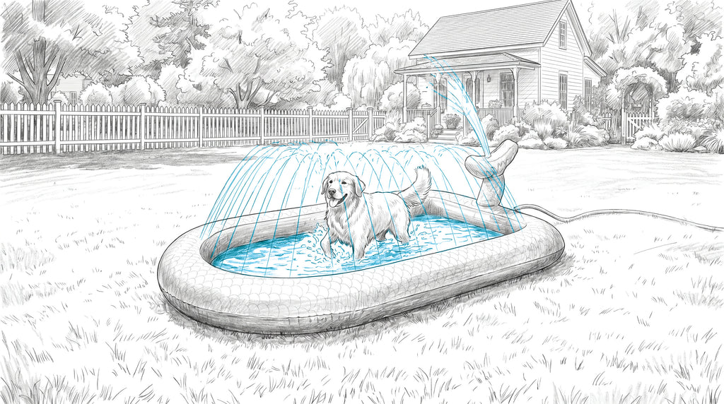 SPLASH Mermaid Swimming Pool With Sprinkler Rim