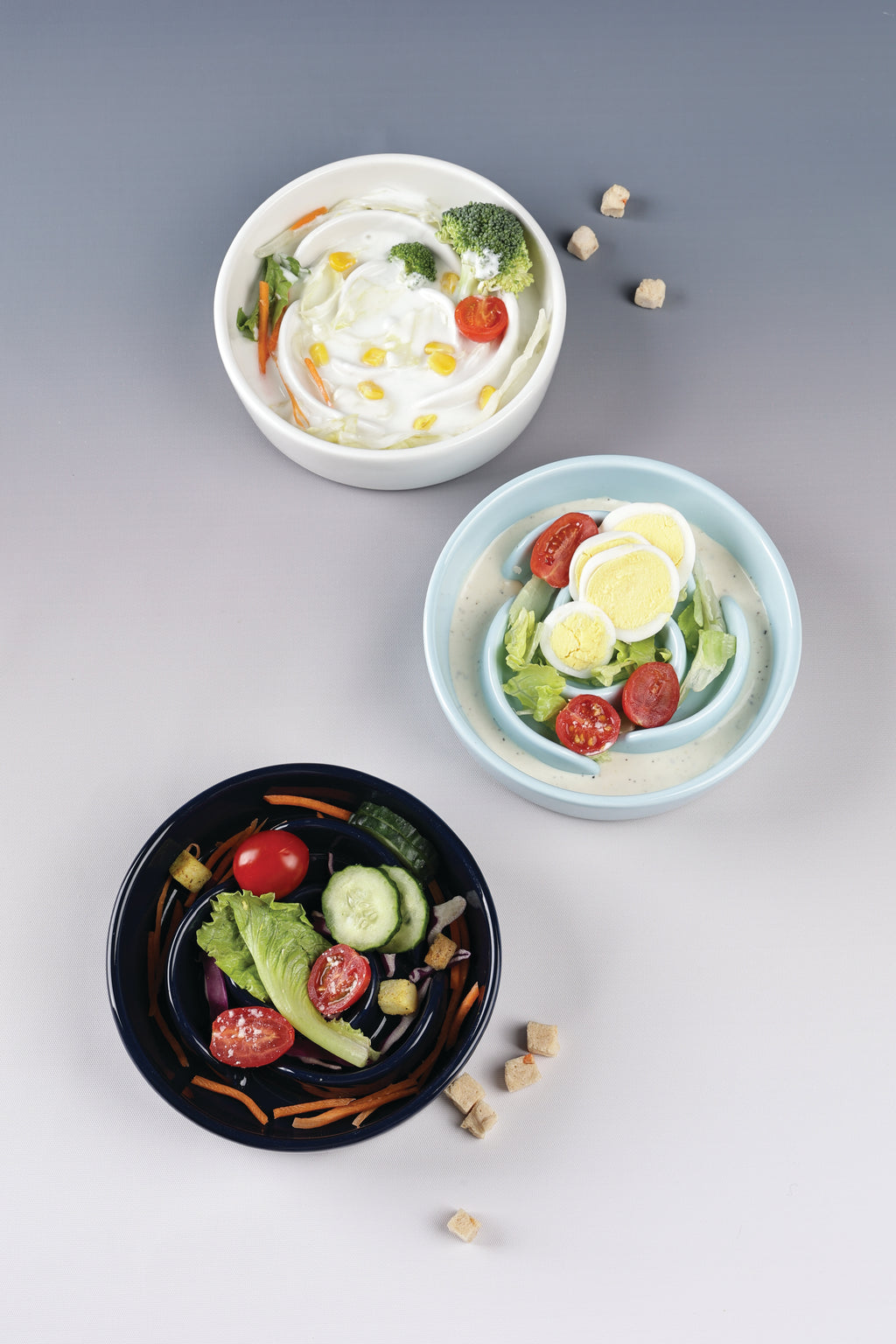 Sérene Ceramic bowls Rose Blue wave - 300 ml