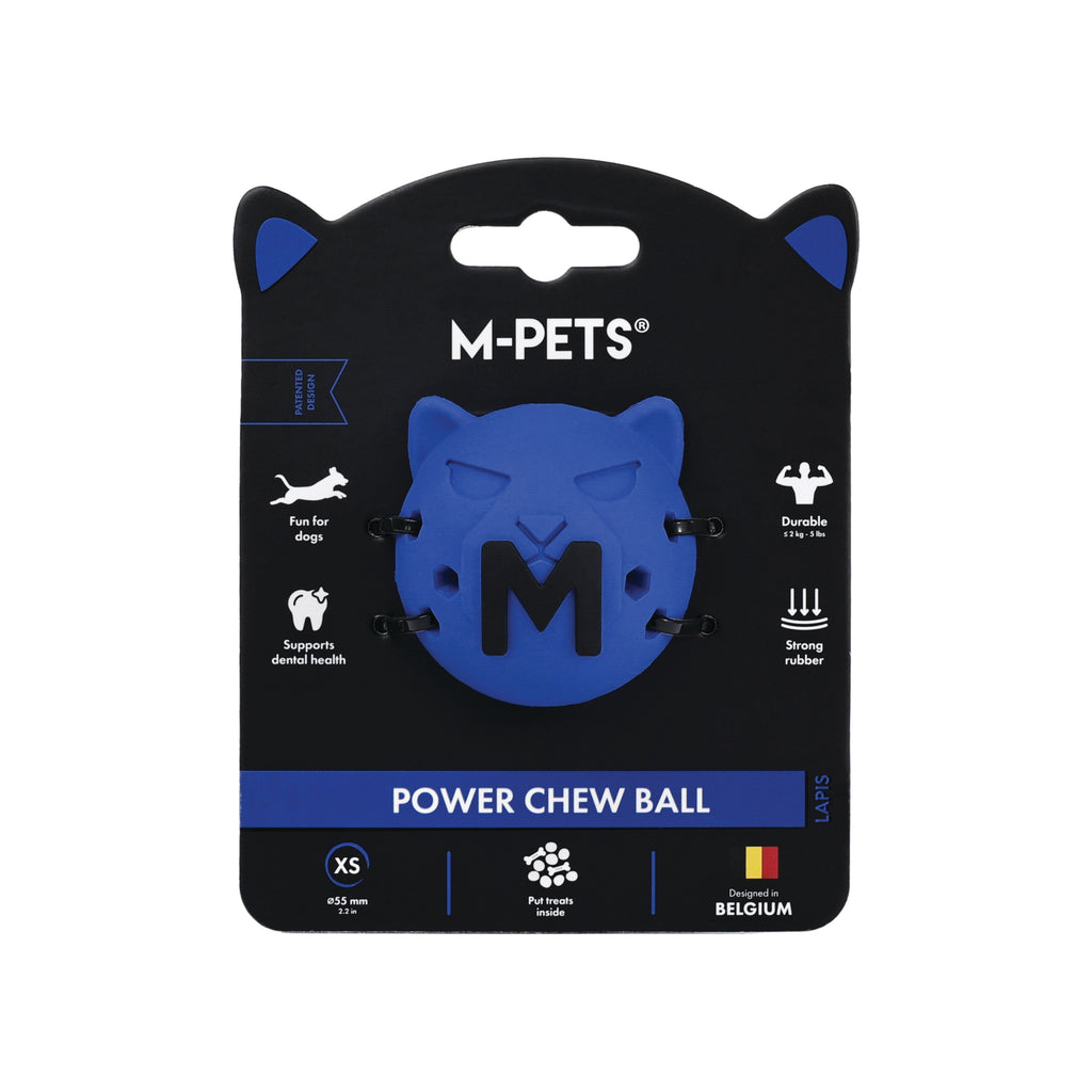 Power chew ball dog toy Lapis