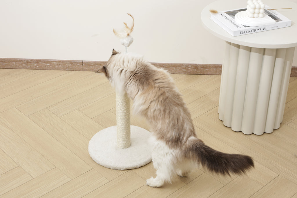 IL MIO SECONDO ALBERO PER GATTI Bianco Piuma