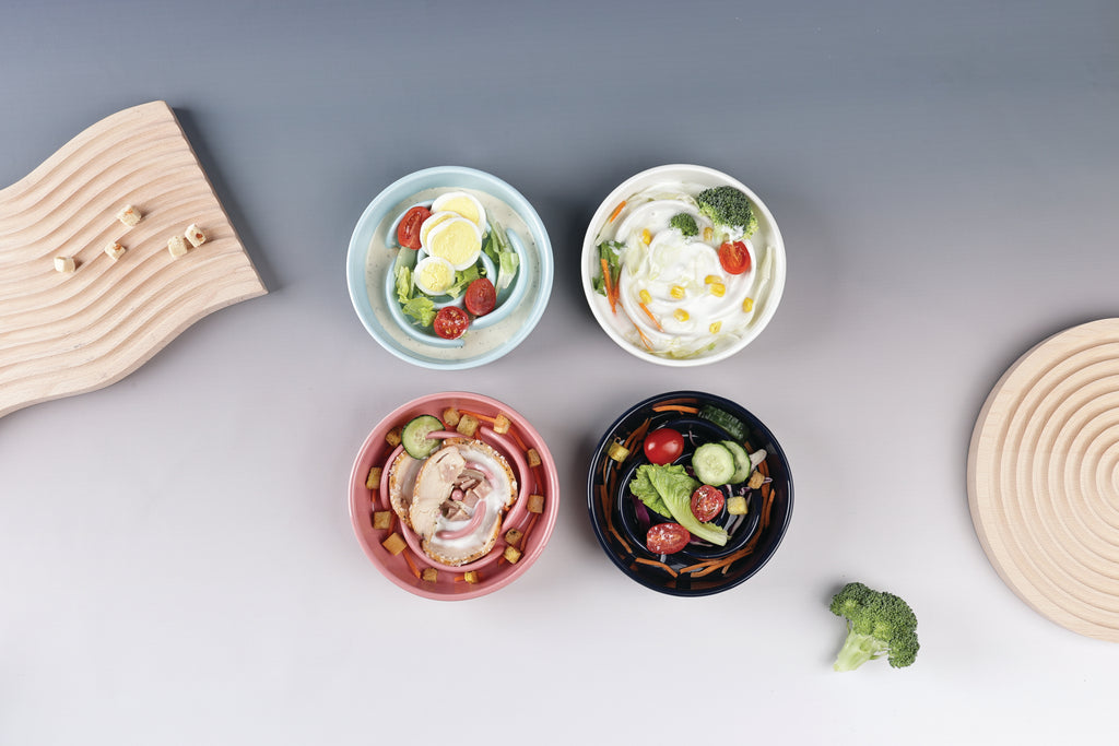 Sérene Ceramic bowls Rose Blue wave - 300 ml