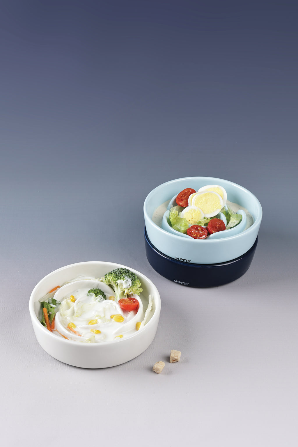 Sérene Ceramic bowls Rose Blue wave - 300 ml