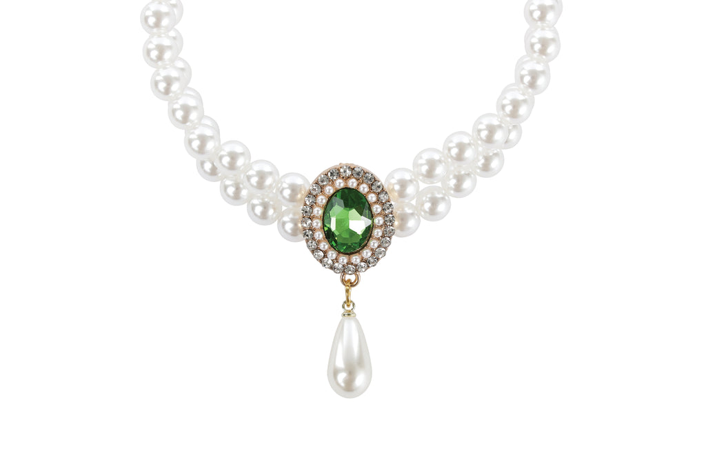 GLAM Pet Necklace Green Emerald