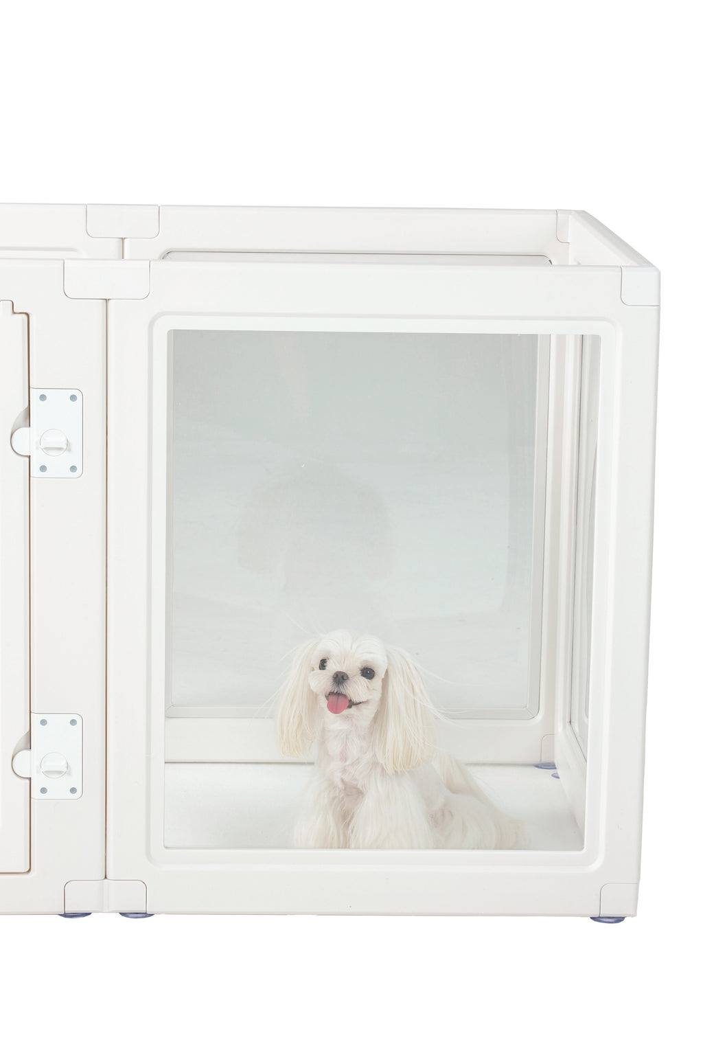 BLANCHE Puppy pen 6 panels L white