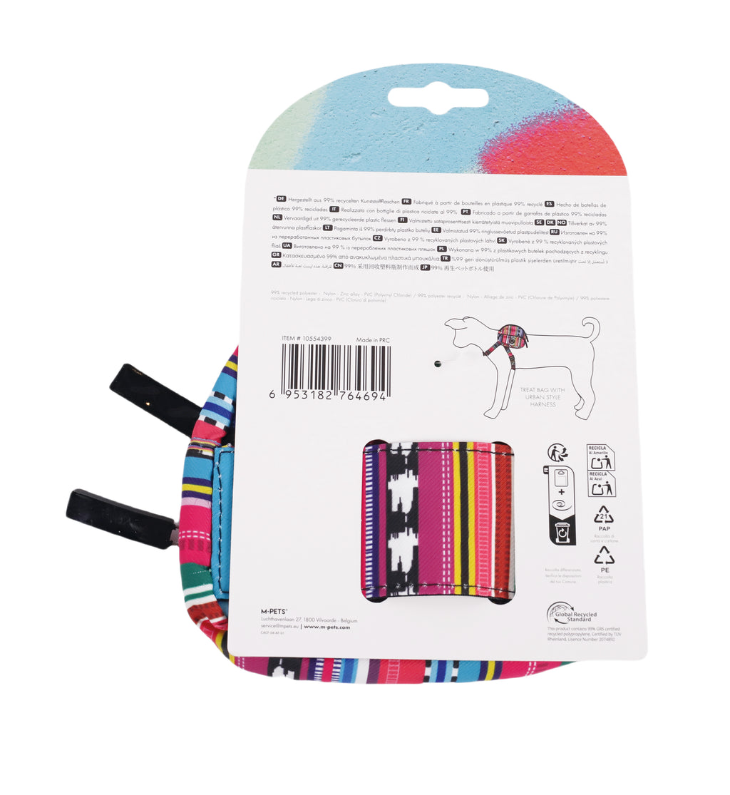 URBAN STYLE Jazz Stripes Treat Bag for harness