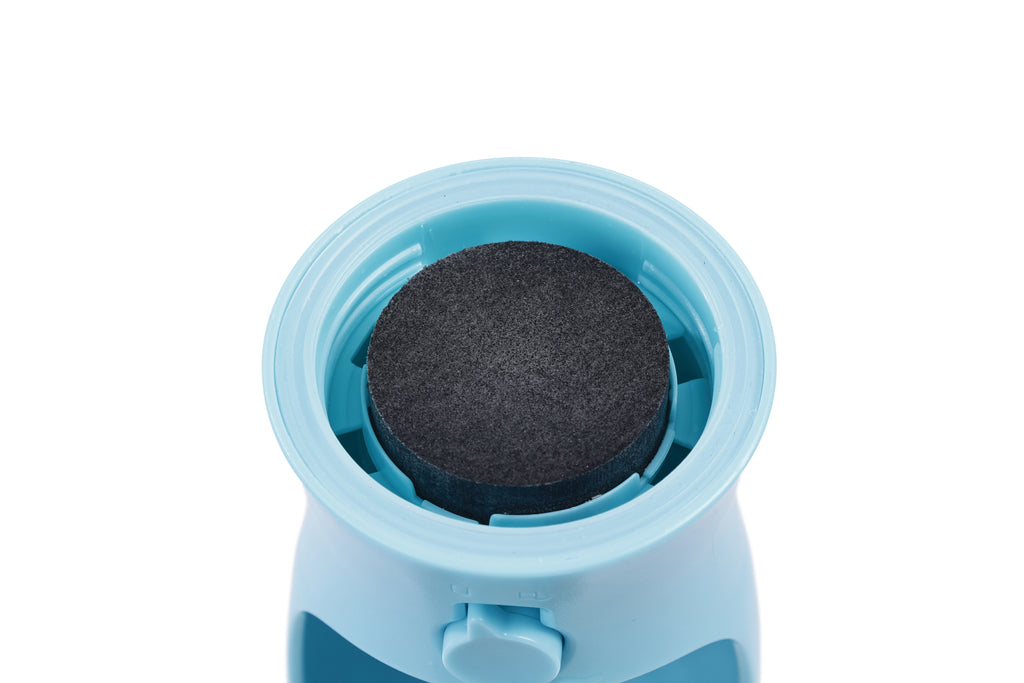 ON THE ROAD -  Dog water bottle 300 ml 2 in 1 - Blue mist