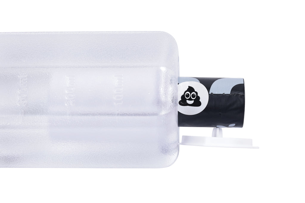 ON THE ROAD Dog water bottle 600 ml - 3 in 1 - White Chalk