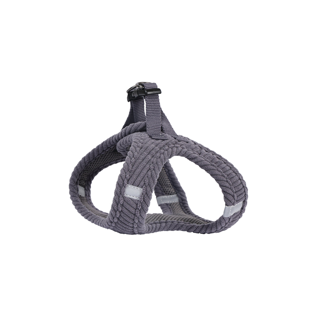 VELVET Dog harness Misty Grey