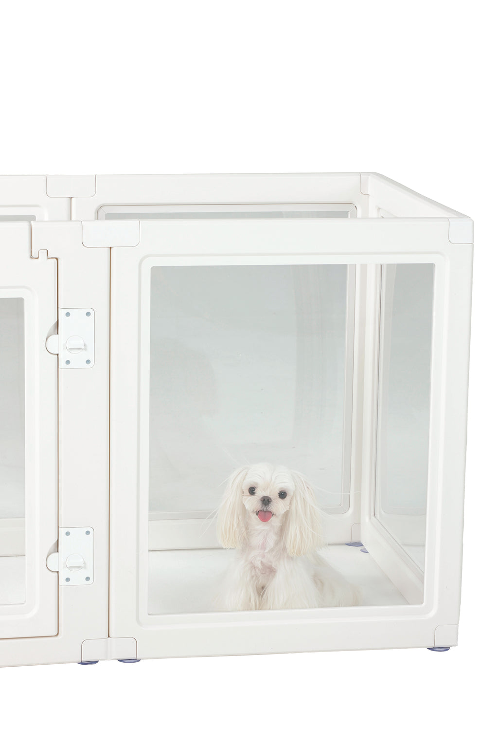 BLANCHE Puppy pen 6 panels L white