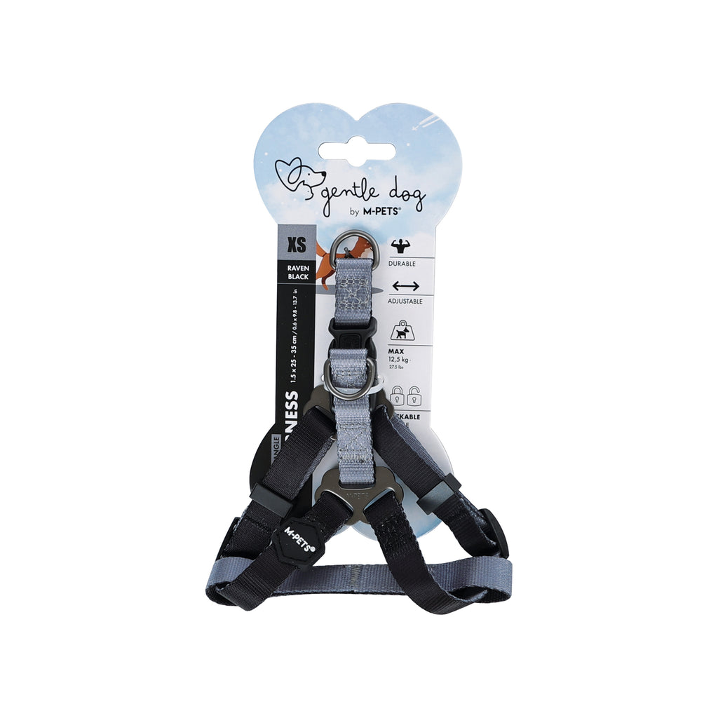 GENTLE DOG Triangle Harness Black