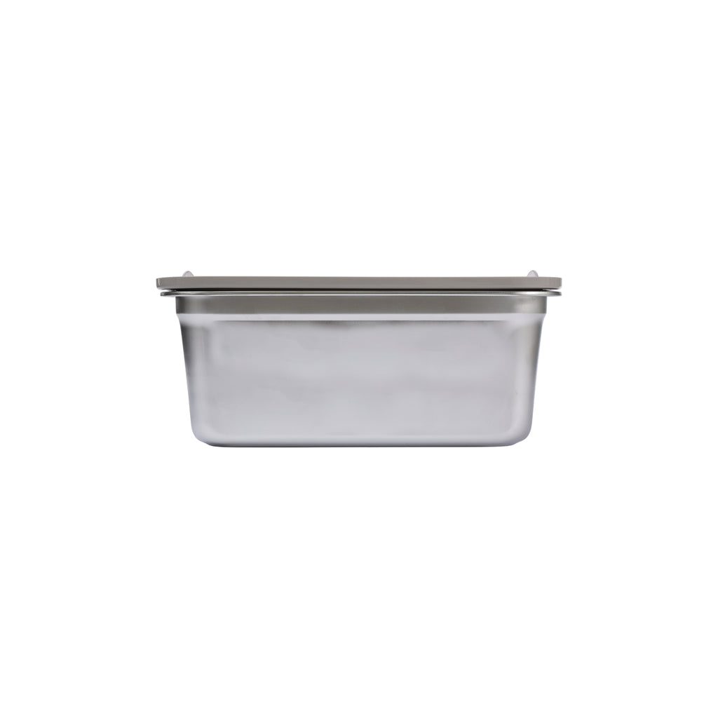 SteelCare Cat litter tray with rim Stainless steel Large