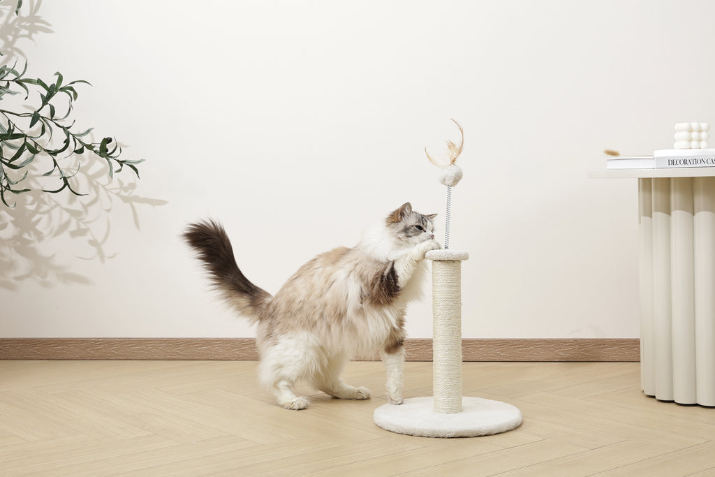 IL MIO SECONDO ALBERO PER GATTI Bianco Piuma