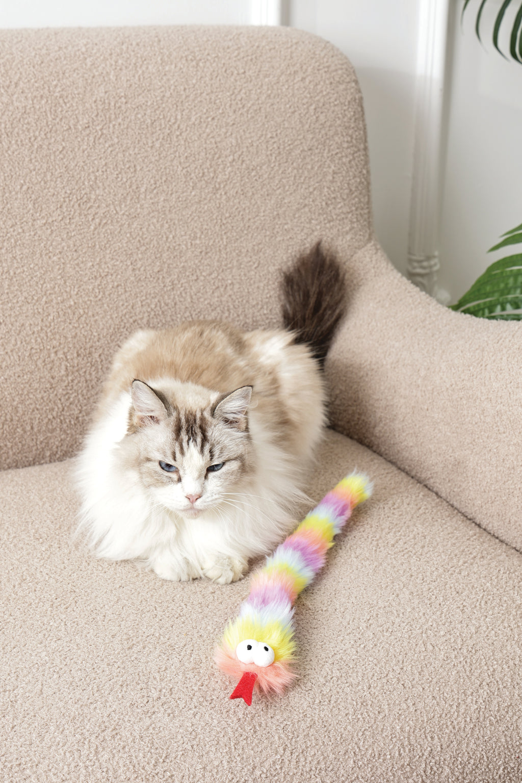 Fluffy catnip toy Miki
