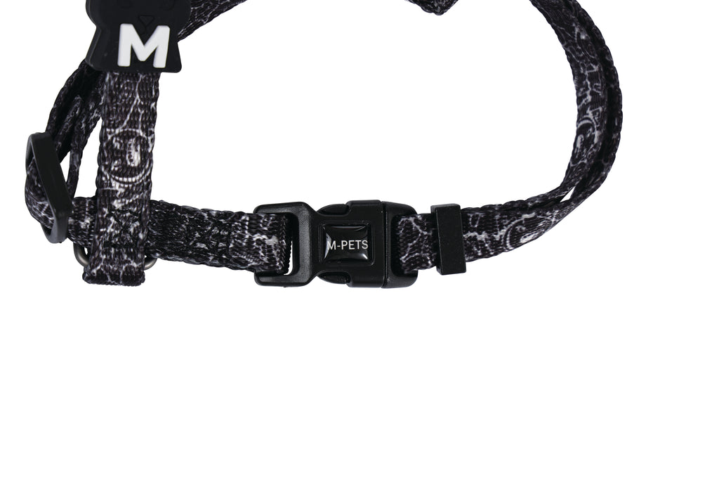 URBAN STYLE FREESTYLE Black & White Cat Harness & Leash set