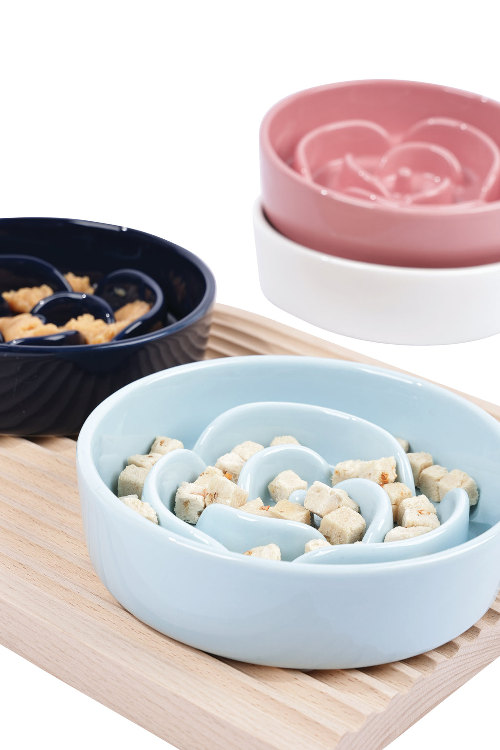 Sérene Ceramic bowls Rose Blue wave - 300 ml