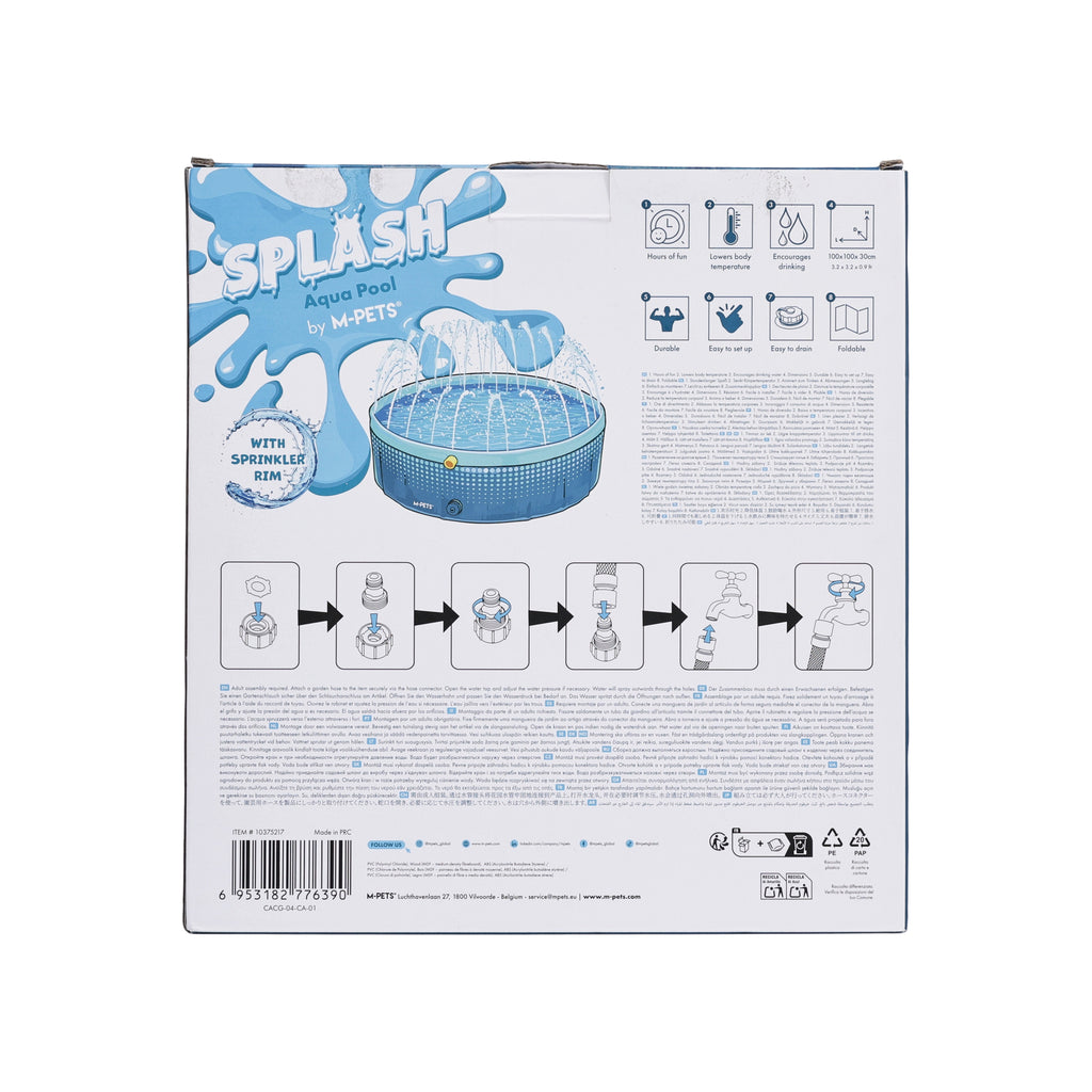 SPLASH Round Swimming Pool With Sprinkler Rim