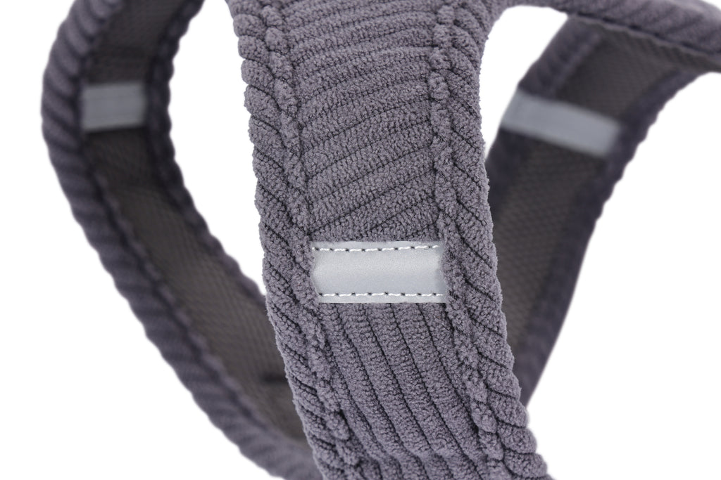 VELVET Dog harness Misty Grey