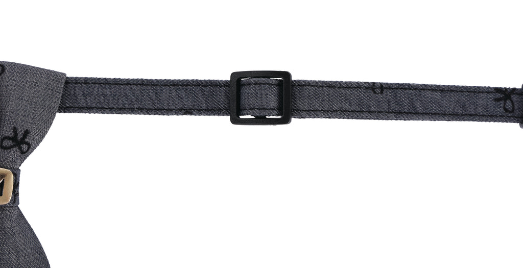 GLAM Pet Tie Grey Ribbon
