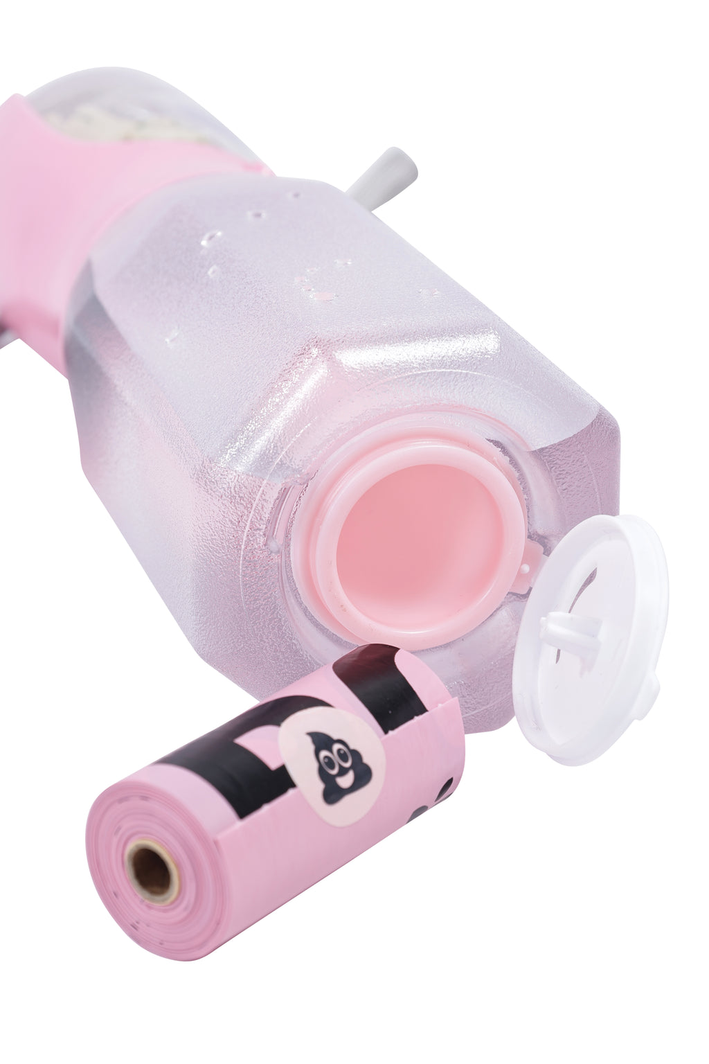 ON THE ROAD Dog water bottle 600 ml - 3 in 1 - Pink bloom