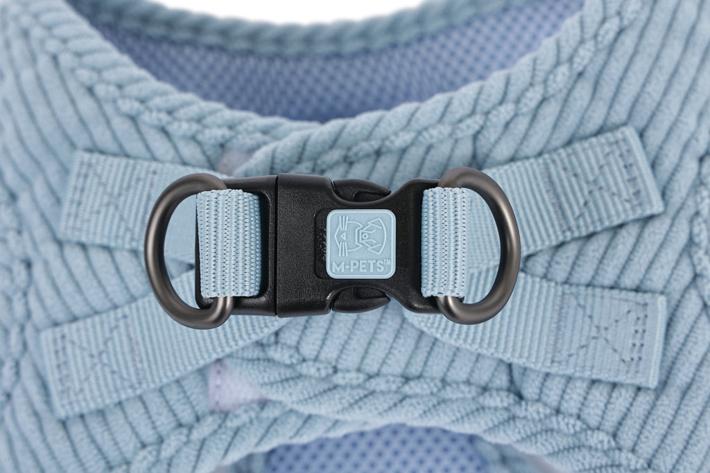 VELVET Dog harness Dusty Blue