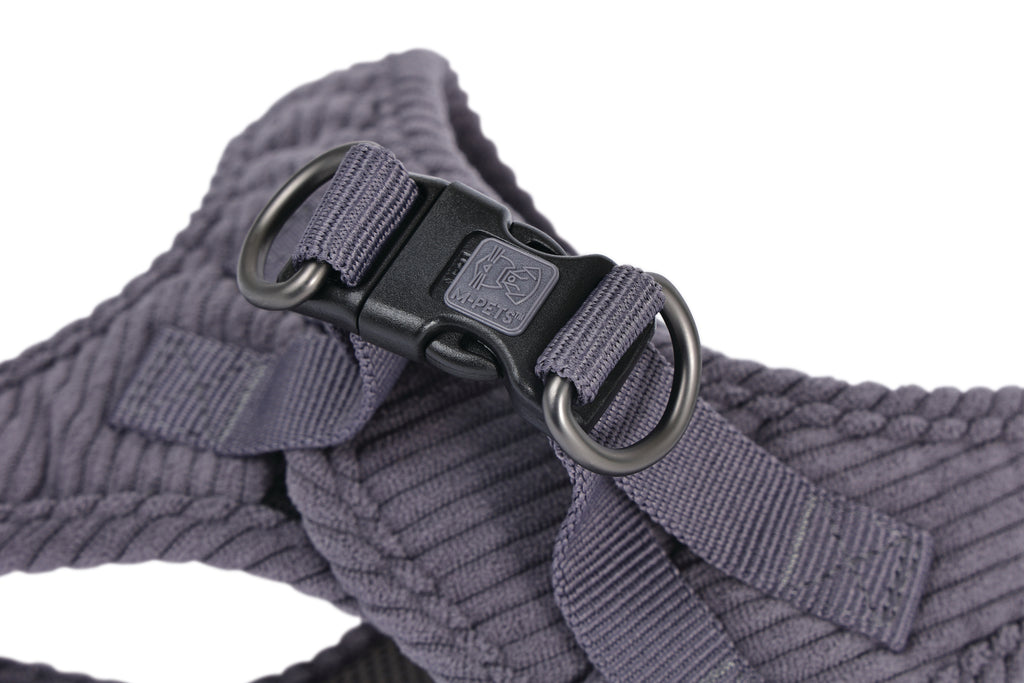 VELVET Dog harness Misty Grey