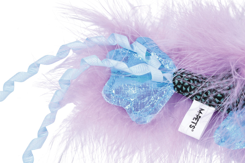 Plume catnip toy Blue fish
