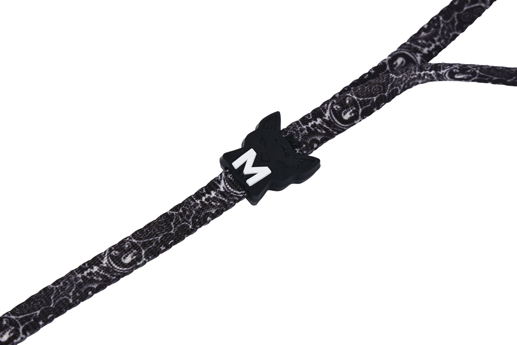 URBAN STYLE FREESTYLE Black & White Cat Harness & Leash set