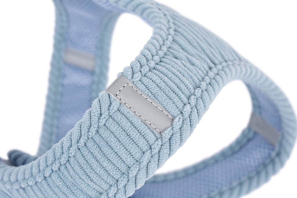 VELVET Dog harness Dusty Blue