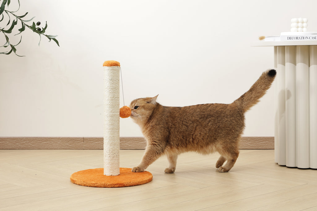 MY SECOND CAT TREE Pompom Arancione