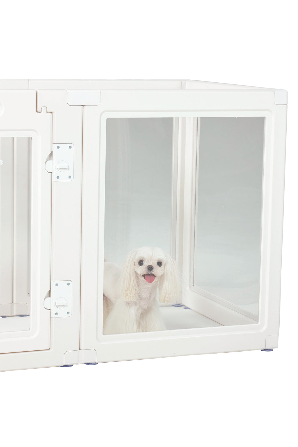 BLANCHE Puppy pen 6 panels L white