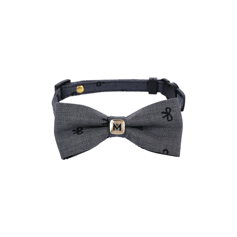 GLAM Pet Bow Tie Grey Ribbon