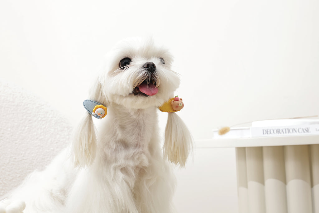 GLAM Accessori per capelli per animali clip - Giallo