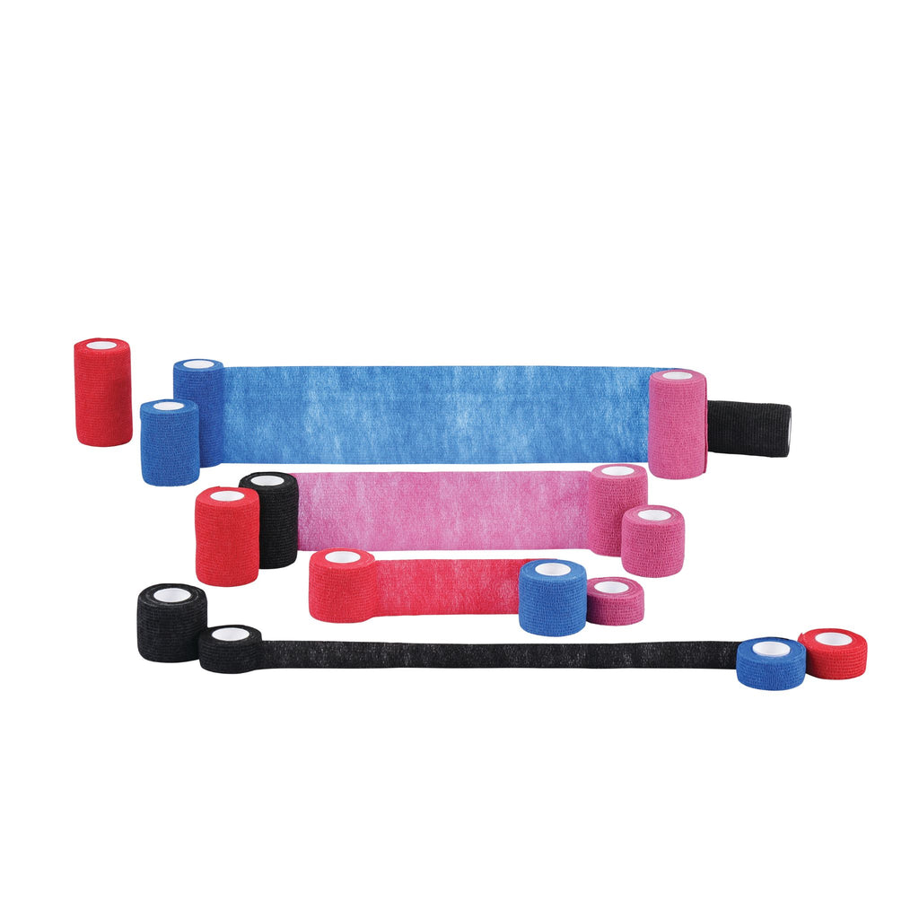 PROCARE Cohesive Bandages 2.5cm x 4.5m - 60 pcs mixed color display