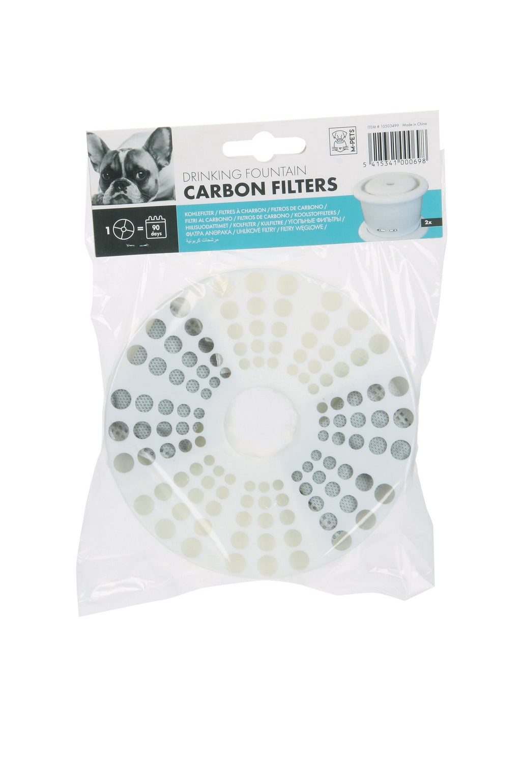 FONTANA D'ACQUA FILTRO 2PCS CARBONIO