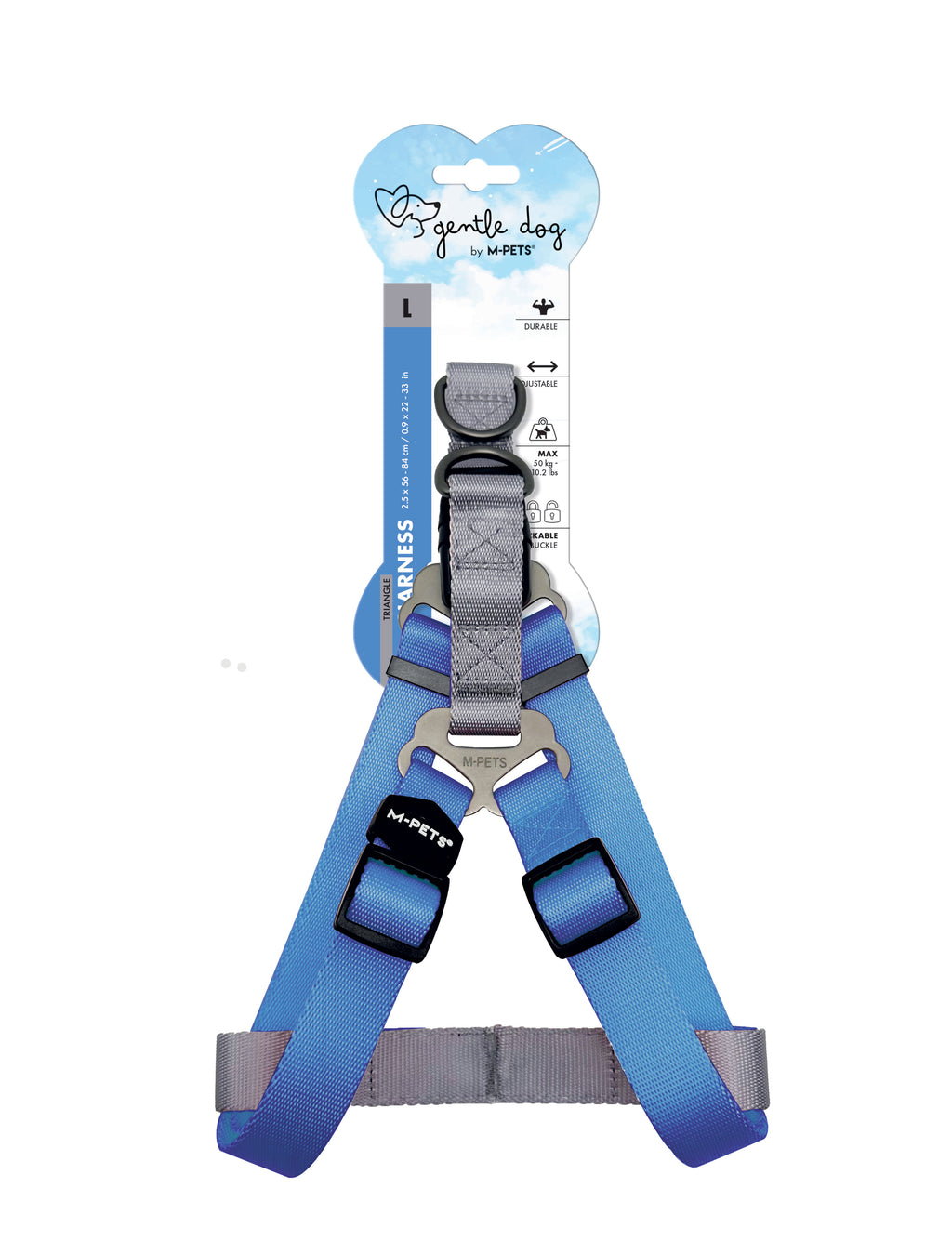 Pettorina triangolare GENTLE DOG Blu
