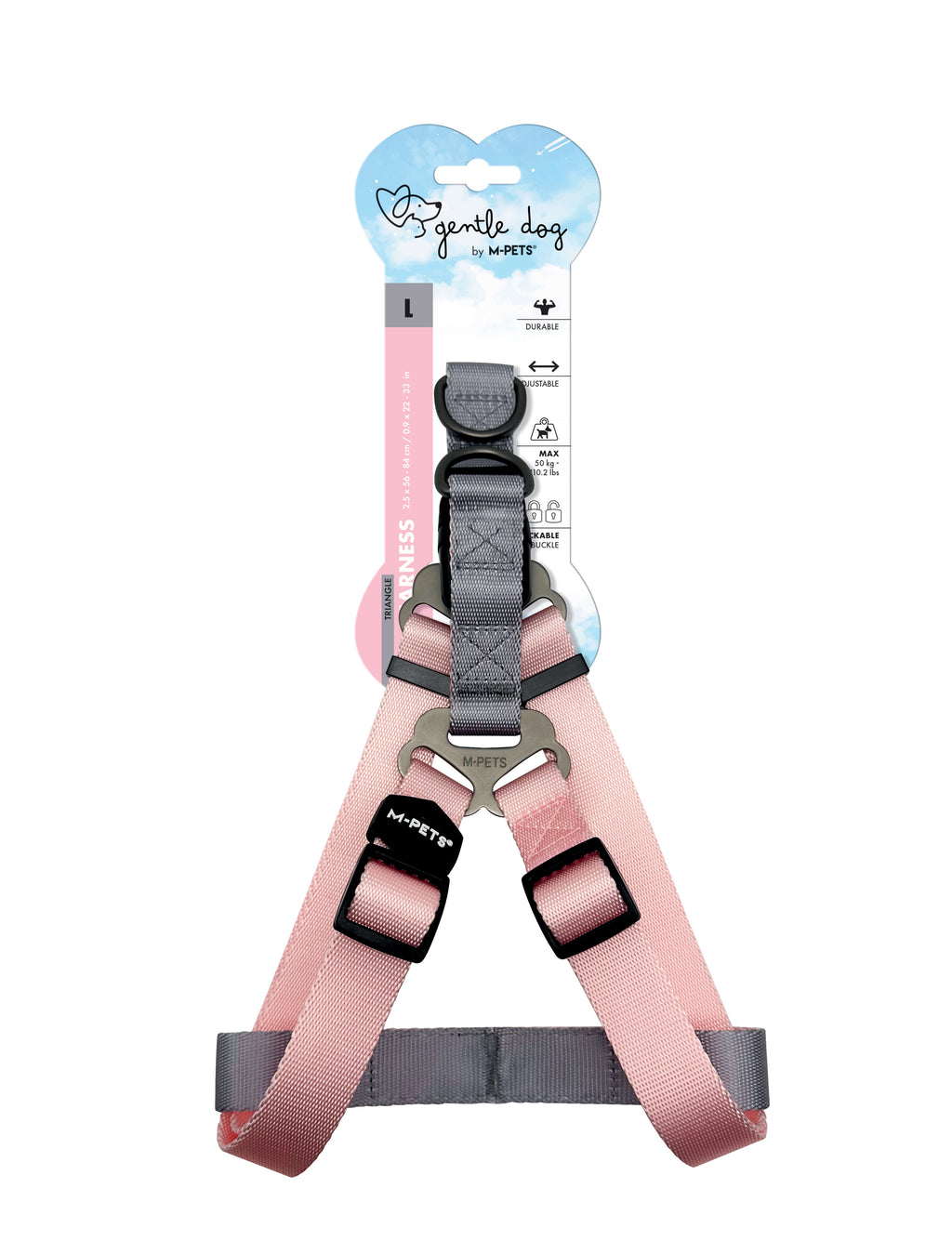 Pettorina triangolare GENTLE DOG rosa