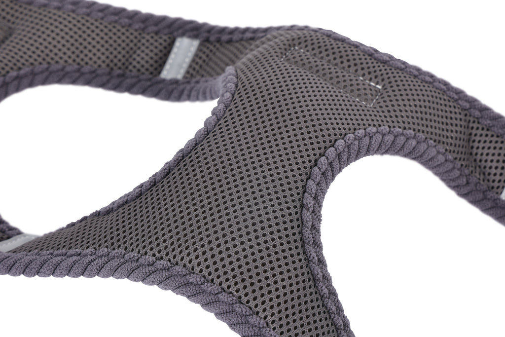 VELVET Dog harness Misty Grey