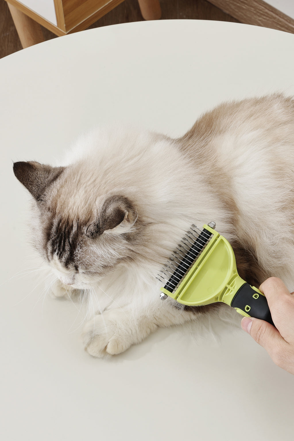 CLICK and GROOM Double-sided Dematting comb