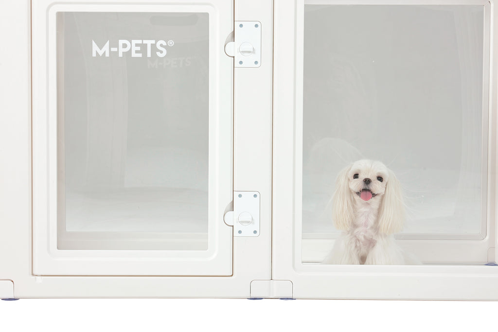 BLANCHE Puppy pen 6 panels L white