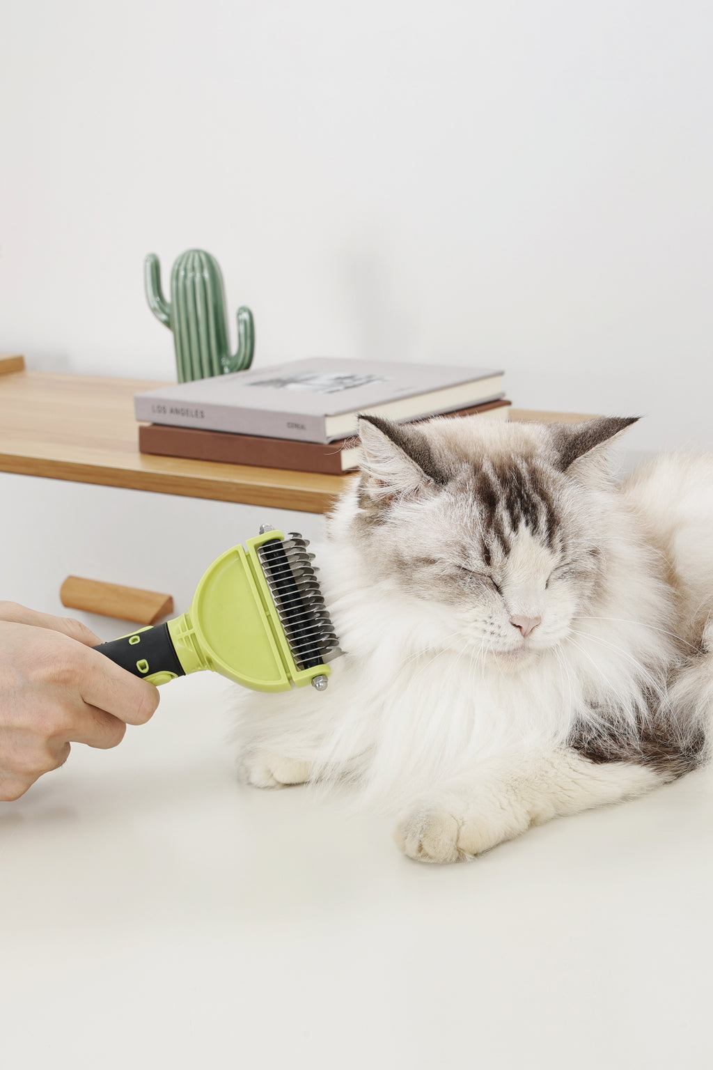 CLICK and GROOM Double-sided Dematting comb