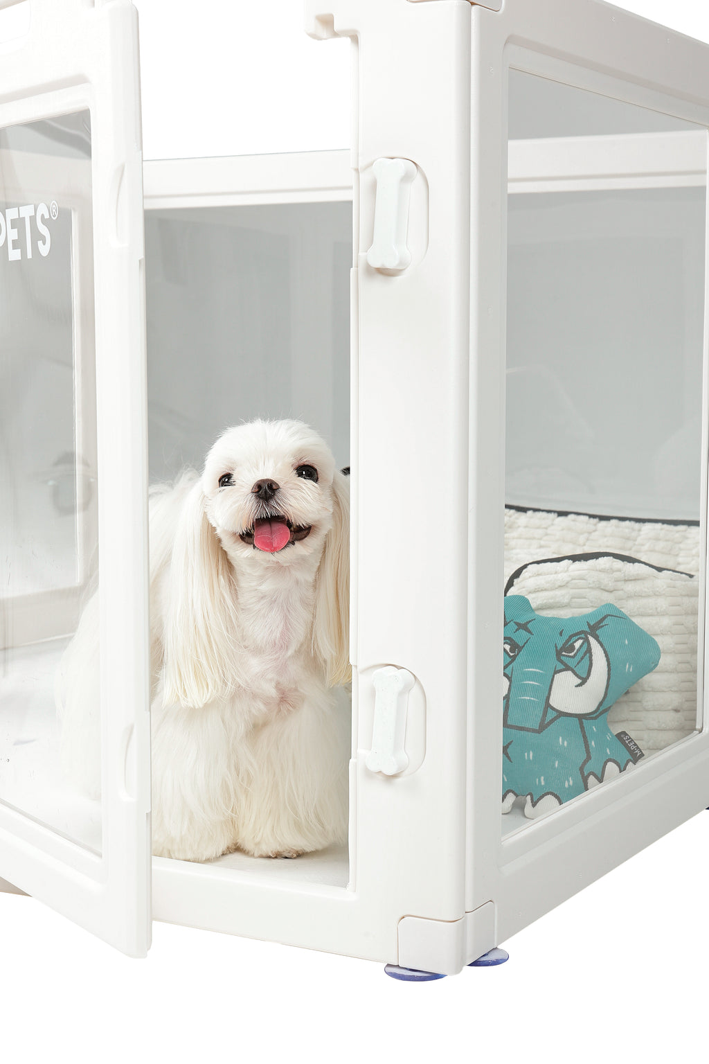 BLANCHE Puppy pen 8 panels S white