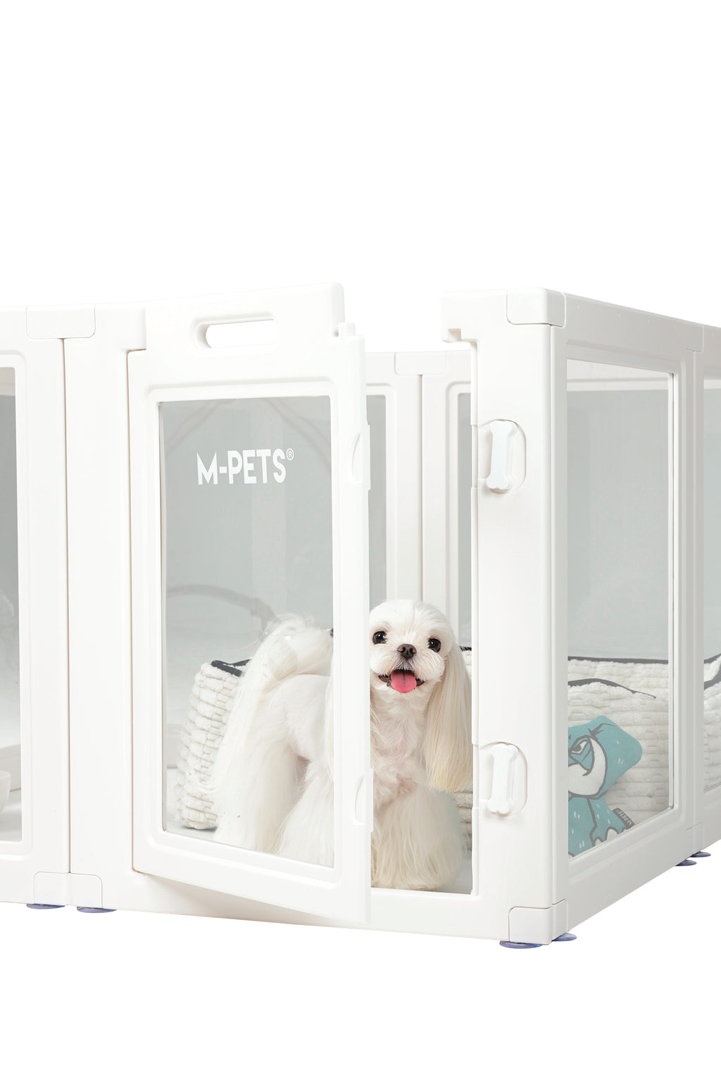 BLANCHE Puppy pen 8 panels S white