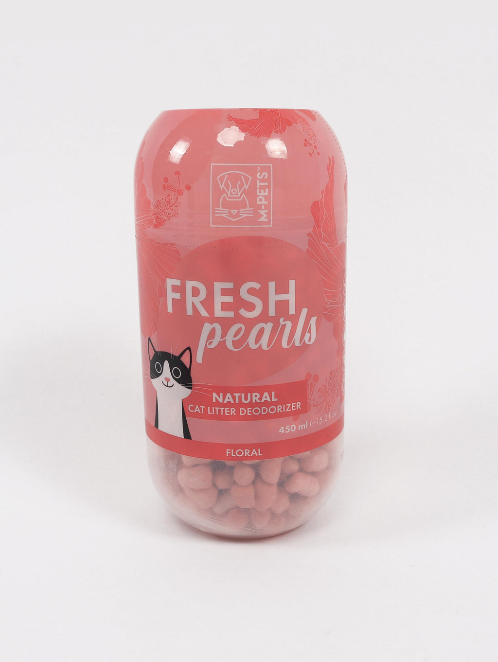 FRESH Pearls Deodorante per Lettiera Naturale per Gatti - Floreale 450 ml