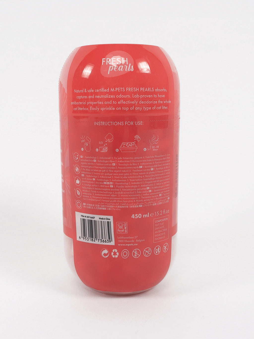 FRESH Pearls Deodorante per Lettiera Naturale per Gatti - Floreale 450 ml