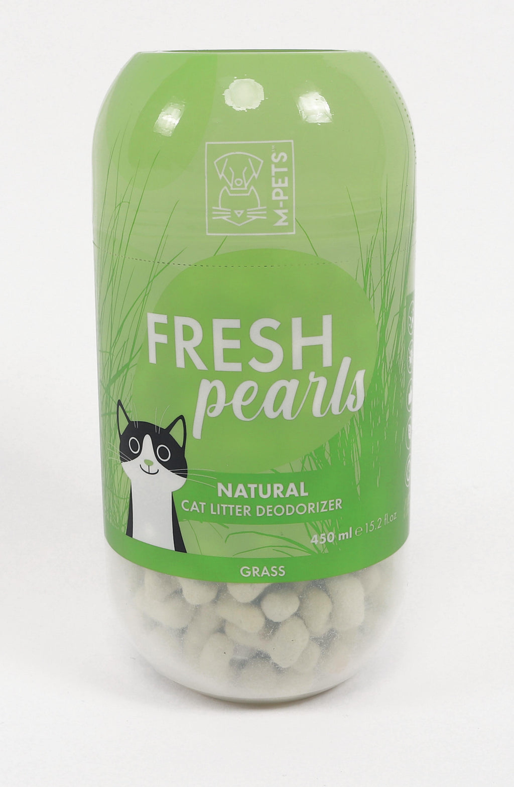 Deodorante per lettiera naturale FRESH Pearls - Erba 450 ml