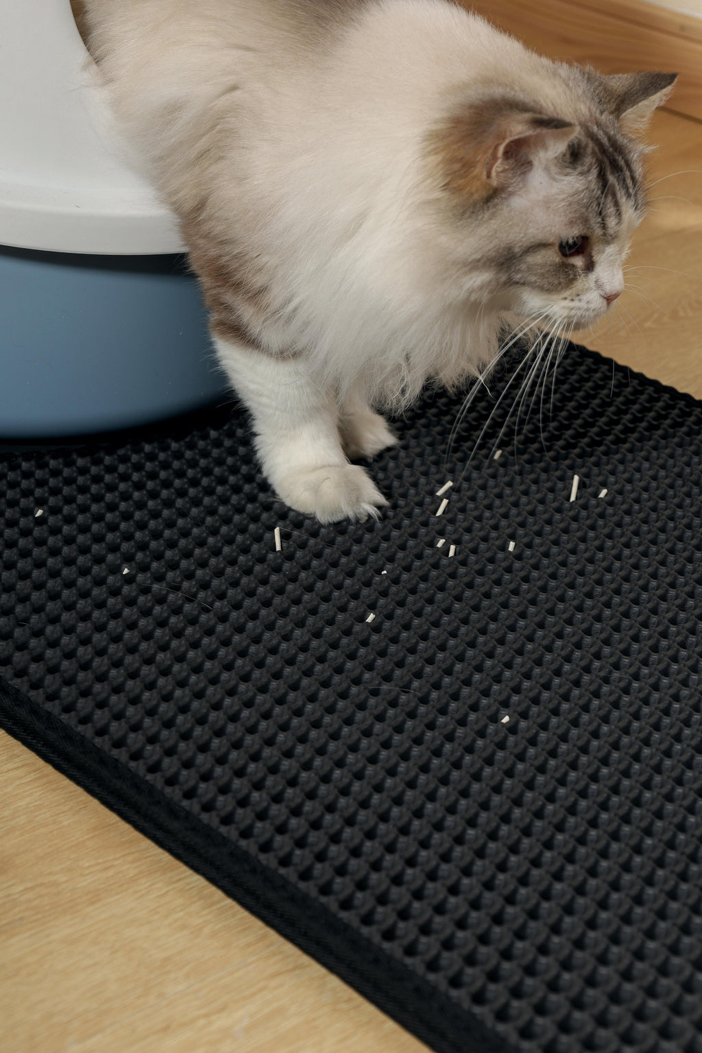 Tappetino verticale DUPLEX per lettiera per gatti - Nero