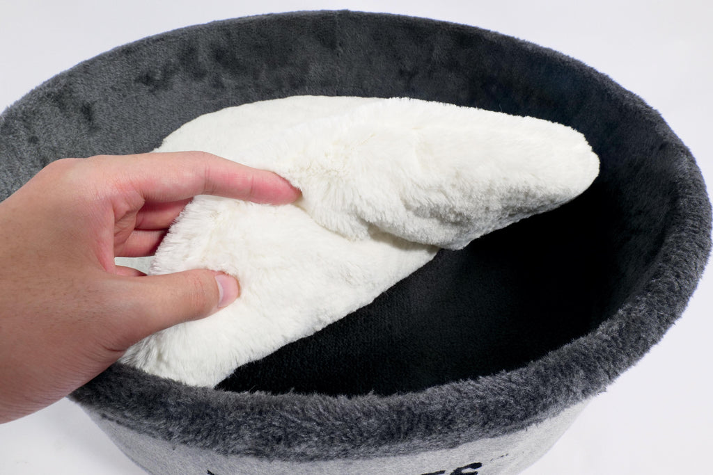 Cuccia rotonda rialzata per gatti